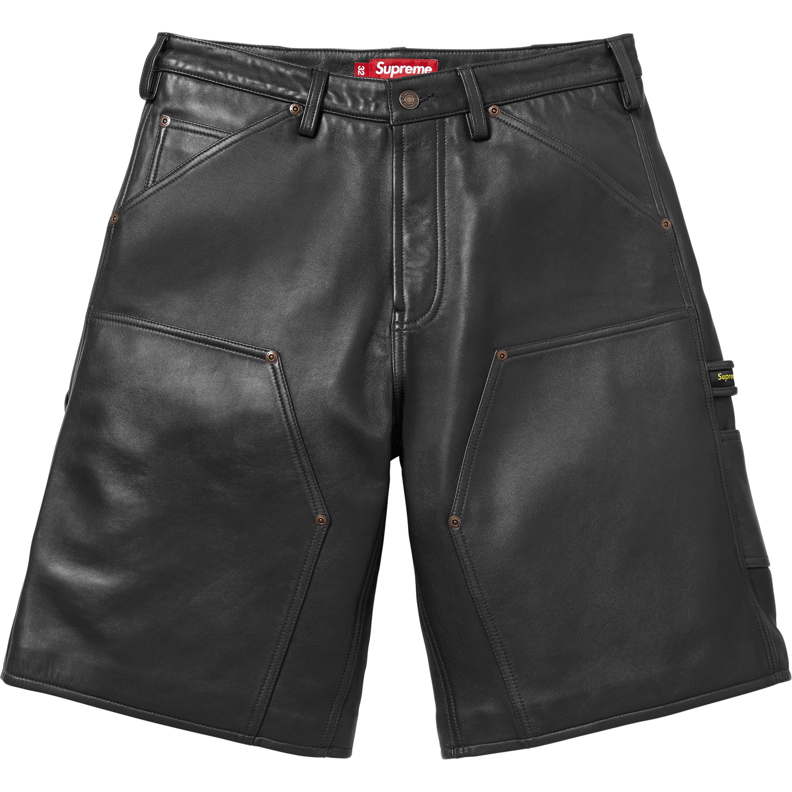 Leather Double Knee Painter Short view 7